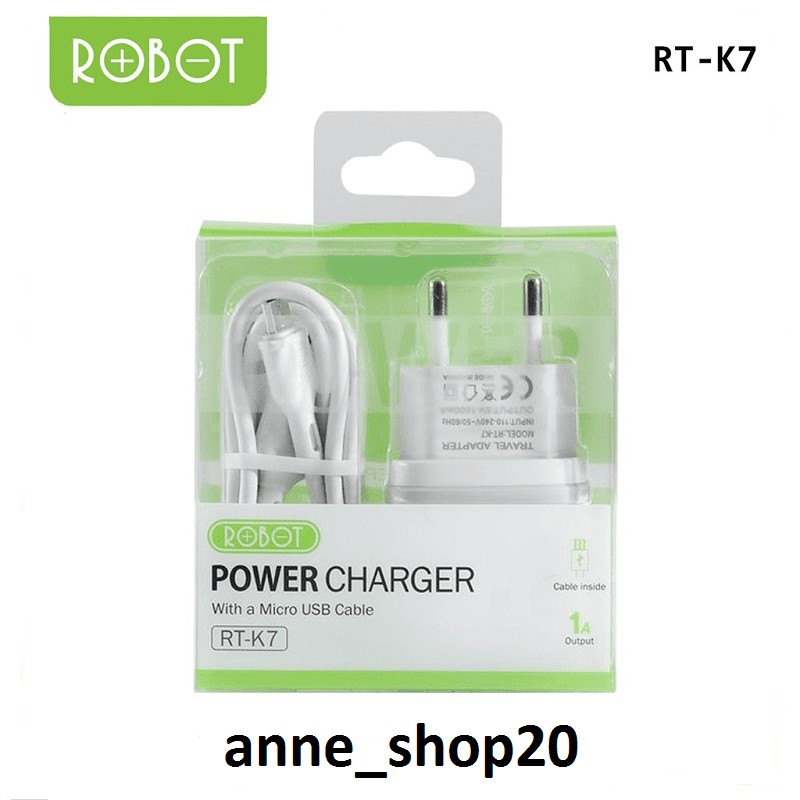 Charger Merk Robot RT-K7 Micro Usb