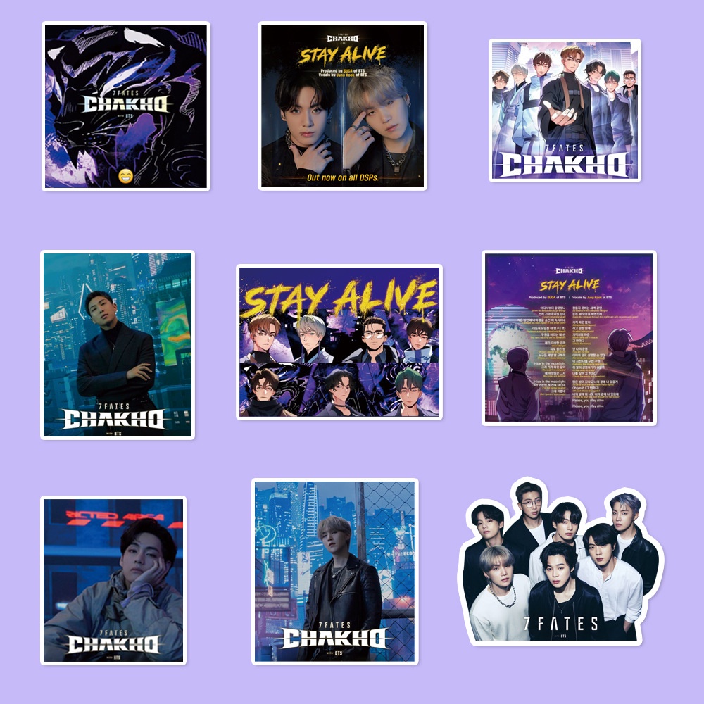 105pcs / set Stiker BTS 7FATES CHAKHD Untuk Diary / Koper / Foto