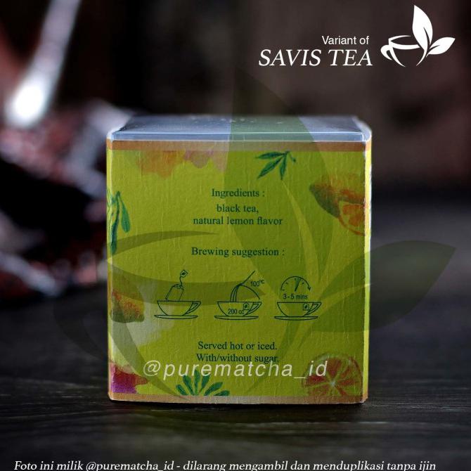 

[[BISA COD]] Savis Tea - Premium Lemon Tea 10 Teabags Teh Celup Lemontea Cafe Box EKSLUSIF Kode 41