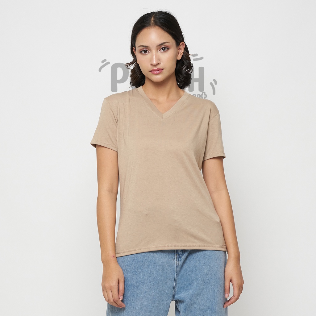 [POSH PEANUT] KAOS POLOS WANITA PREMIUM COTTON | BAJU POLOS WANITA | KAOS POLOS VNECK | KAOS POLOS ONECK | KAOS POLOS WANITA JUMBO | BAJU OVERSIZE