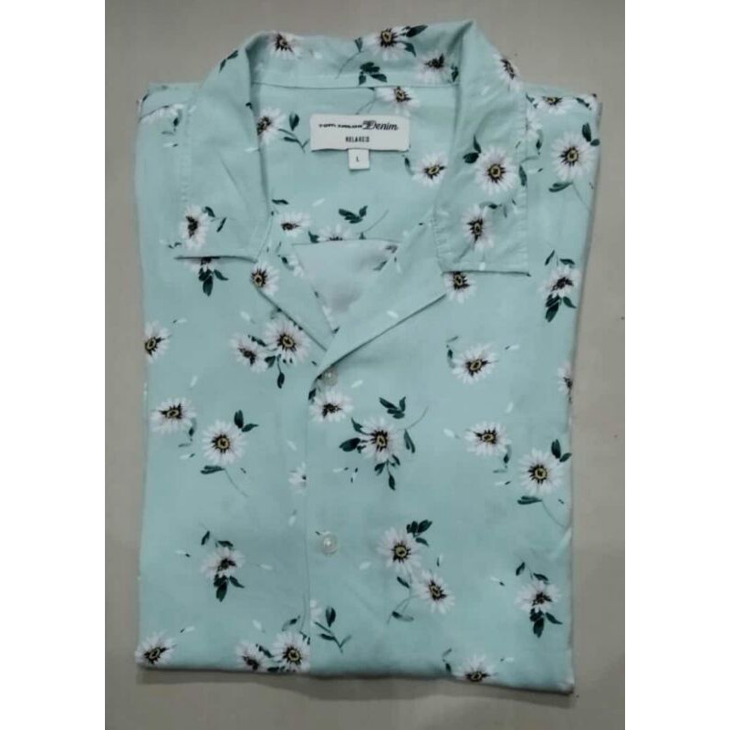 Kemeja Pria Tom Tailor Floral Printed Relax Fit
