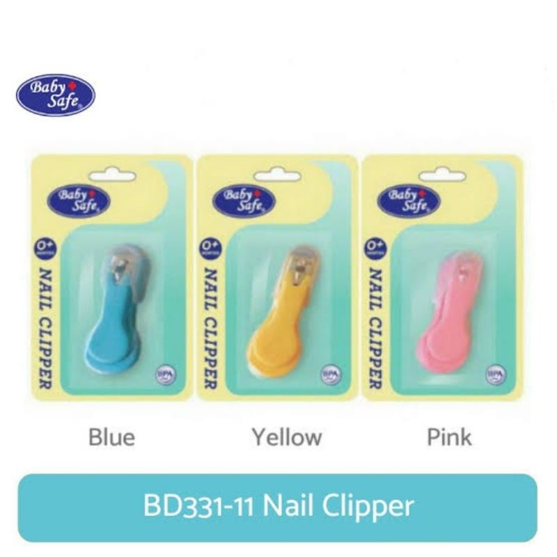 Baby Safe Nail Clipper BD331-11 - Babysafe Gunting Kuku Bayi