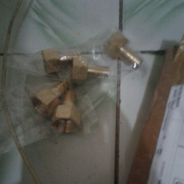 Neple Selang 1/2×1/2 Kuningan Drat Dalam
