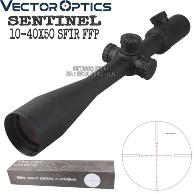 Telescope Vector Optic Sentinel 10-40X50 SFIR SFP Tube 30 Reticle Glass | Teleskop | Rifle Scope