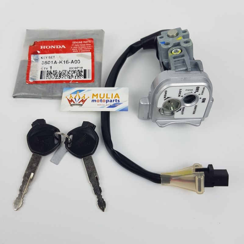 KUNCI KONTAK SCOOPY FI K16G 3501A-K16-A00 3501AK16A00 LOCK SET KEY SET