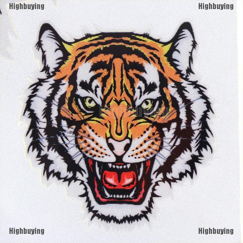 Hbid Glory 1 Lembar Stiker Vinyl Motif Kepala Harimau untuk Dekorasi Mobil / Motor