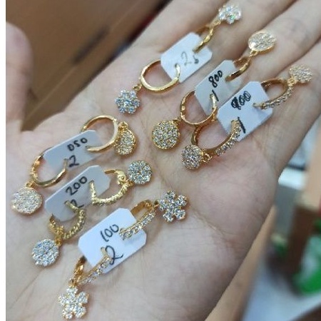 Anting Jepit Emas Asli Kadar 700/16k