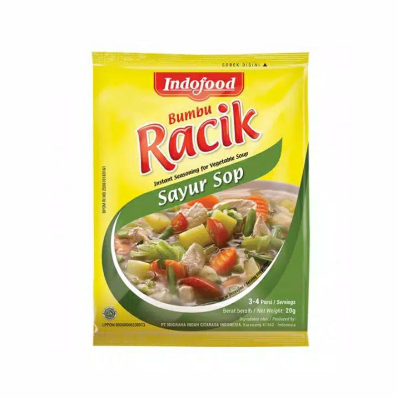 

Racik instant sayur sop