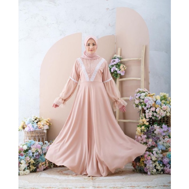 HANUM DRESS / PAKAYAN WANITA DRESS PESTA MURAH / DRESS KONDANGAN