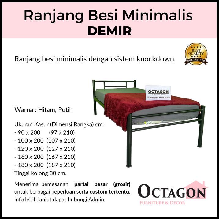 Ranjang Besi Minimalis Single Demir