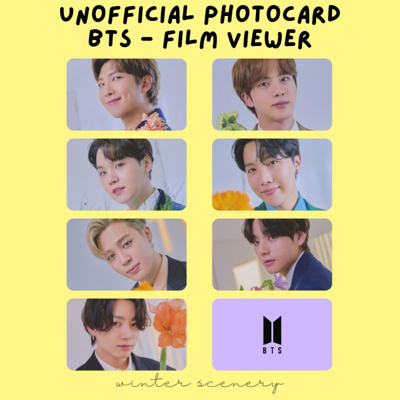 Unofficial Photocard BTS - Film Viewer  Dapat semua member 