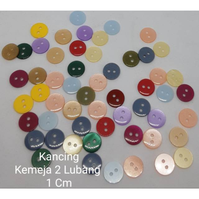 KANCING KEMEJA 2 LUBANG