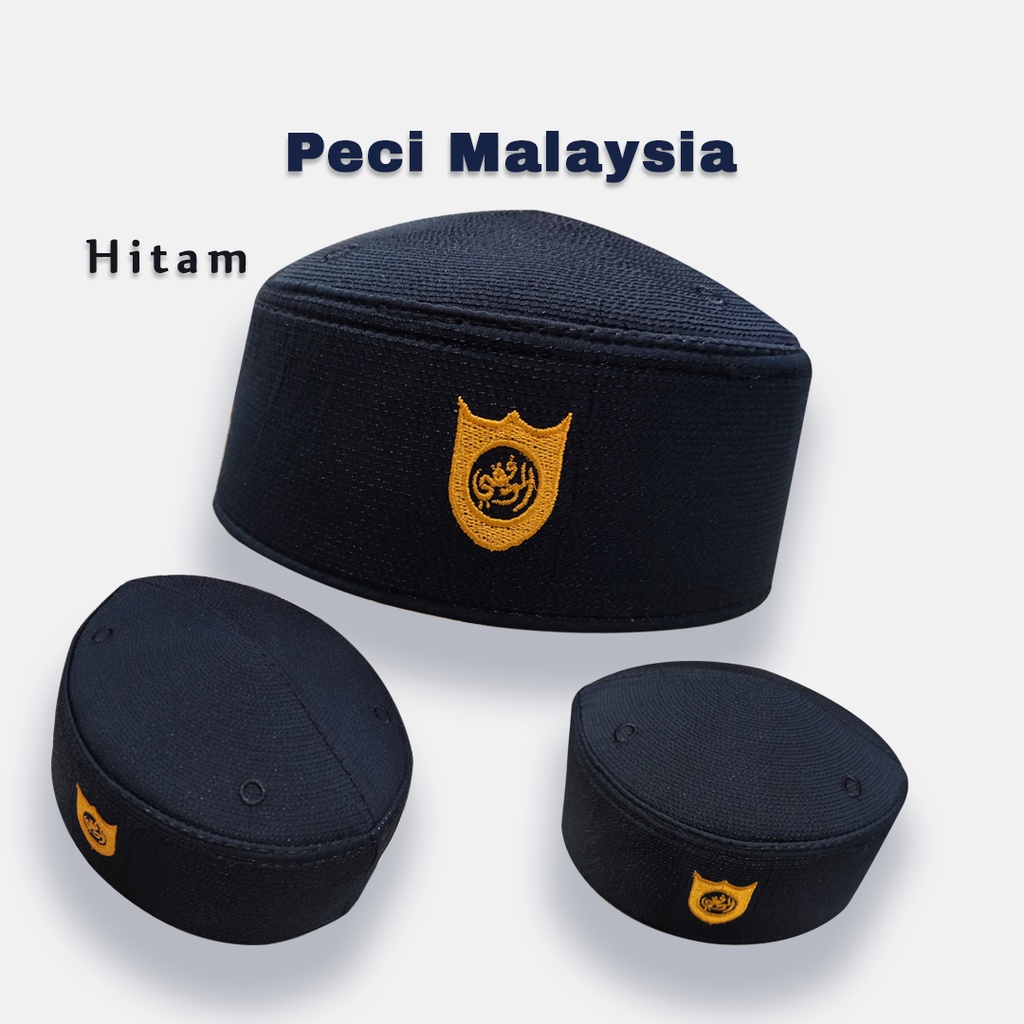 Izdihaar Peci Songkok MALAYSIA//Kopiah Songkok//Kopiah Haji MALAYSI Warna Hitam