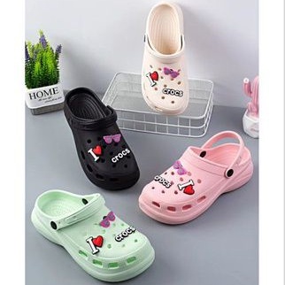 Sandal Baim Bustong Selop Wedges Candy Sandal Viral Clog Tiktok Para Artis Sandal Fuji Jibbitz 196