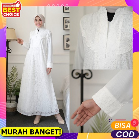 Baju Gamis Wanita Lembut Bahan Tebal Polos Model Sekarang Rayon Modis Z9R3 Busui Premium Trendy Rema