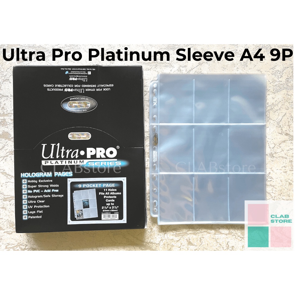 1 pc Ultra Pro Platinum Page Sleeve A4 9P (11 holes/multiholes) KPOP Sports Collectibles (min. order