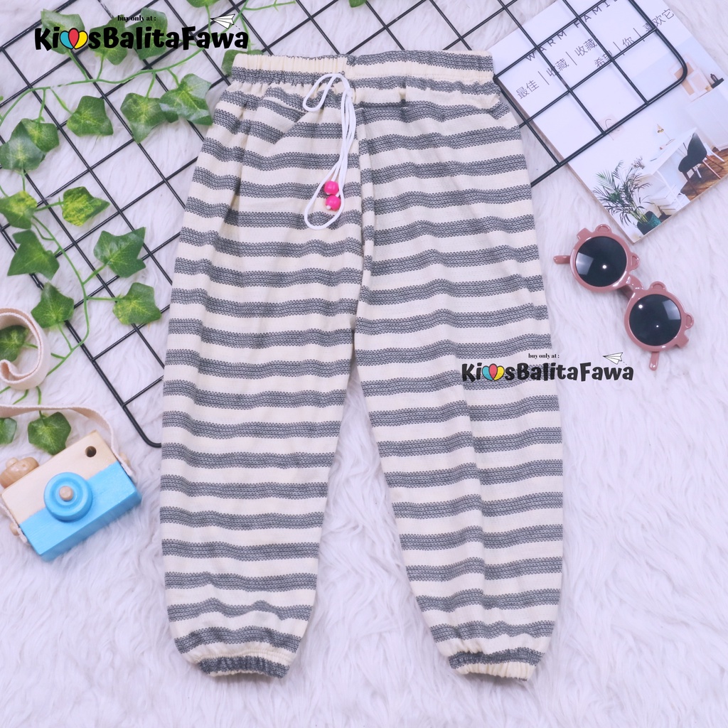 (UNIVERSAL) Jogger White Uk 1-12 Tahun / Celana Panjang Anak Laki Perempuan Grosir Joger Pants Cewek