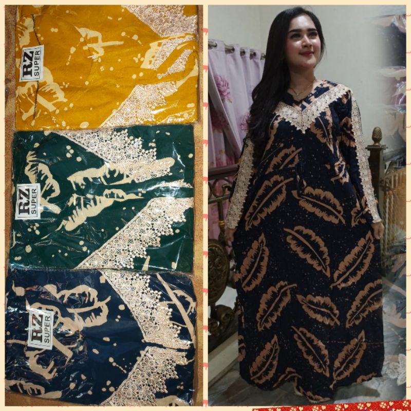 gamis daun