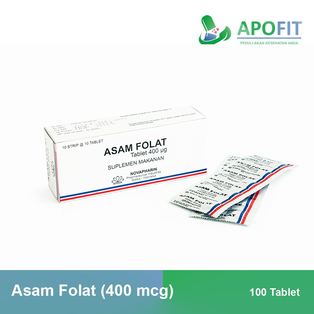 Asam Folat 400mcg (100 Tablet)