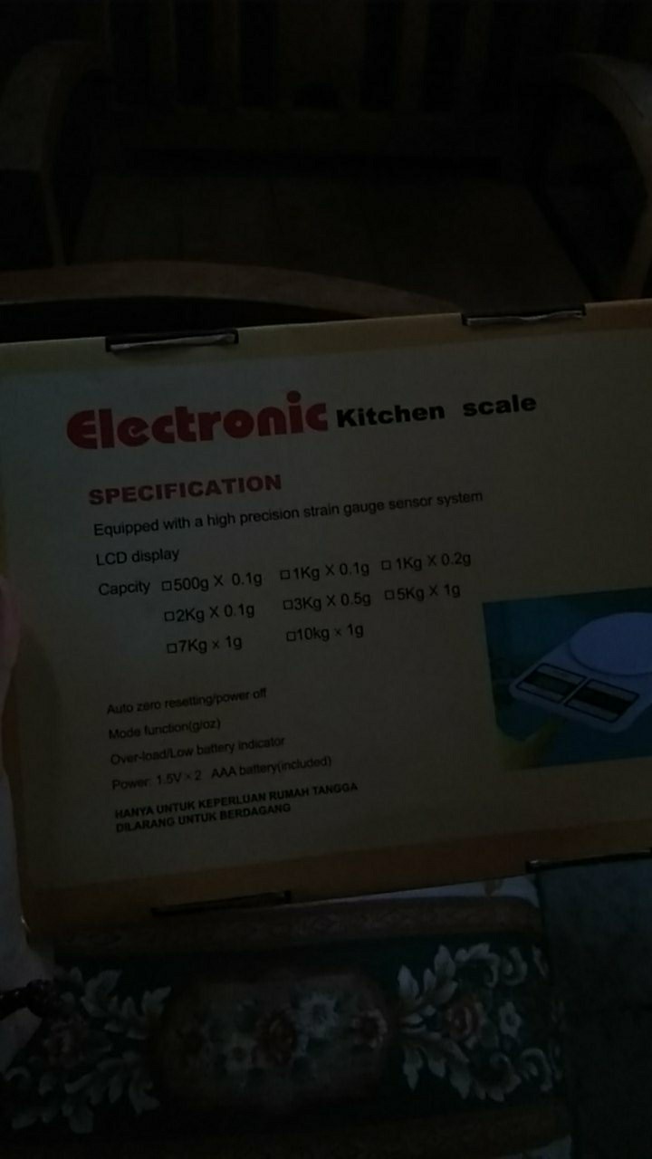 Timbangan Dapur / Timbangan Kue Bumbu Dapur Kopi / Timbangan Digital Elektronik - X477