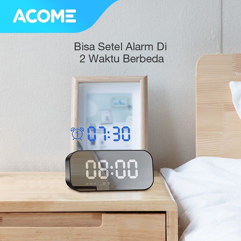 Acome A5 Desktop Digital Clock Bluetooth Speaker Jam Digital