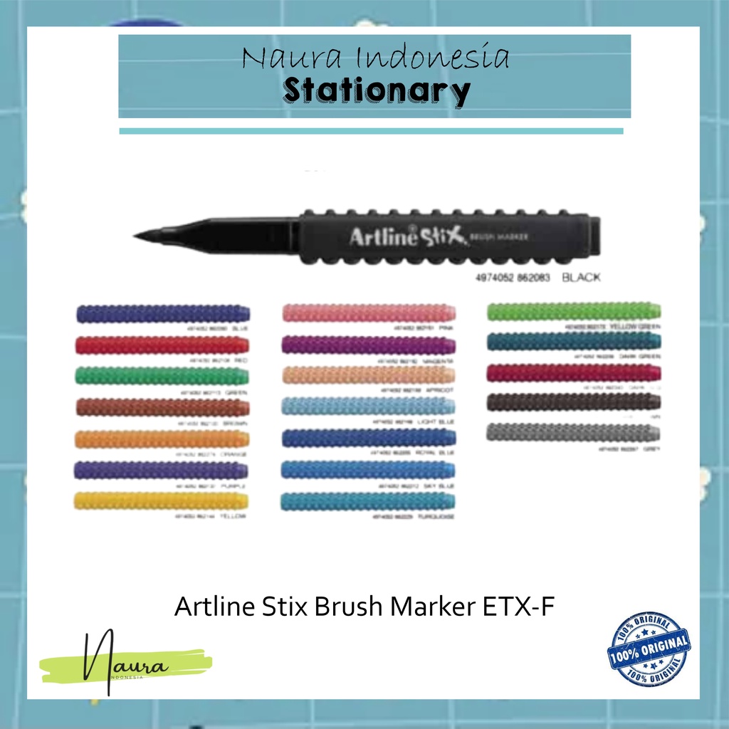 

Artline Stix Brush Marker ETX- F (pcs) | Spidol Artline