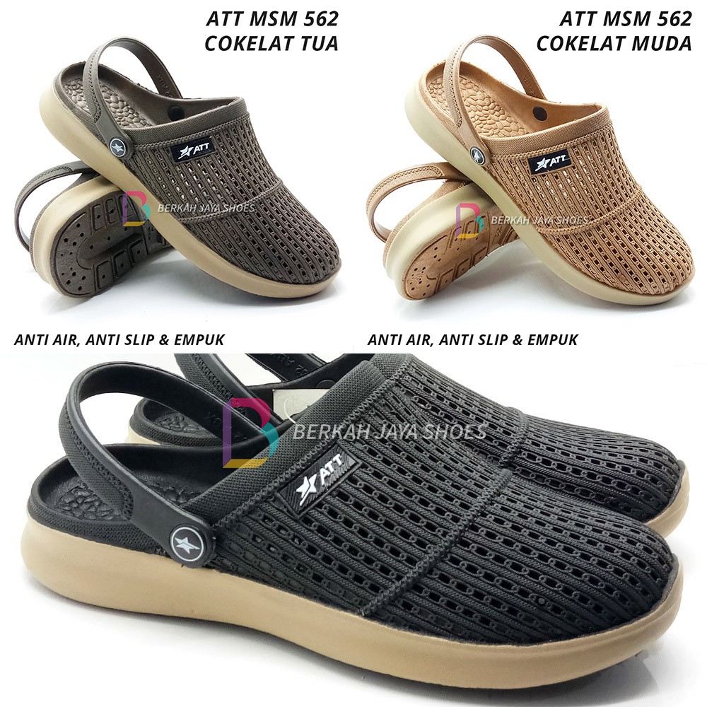 Sepatu Sandal Pria - Sandal Selop Karet Pria - Sepatu Sandal Karet Pria ATT MSM 562 Varian Warna