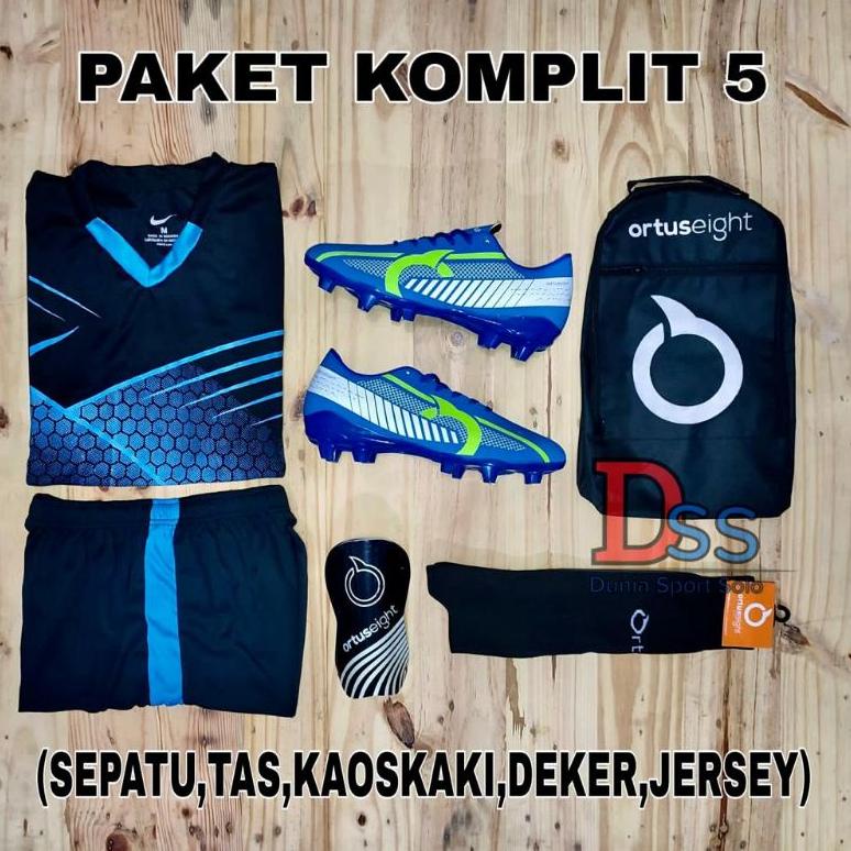 SEPATU BOLA FULL SET PAKET KOMPLIT SEPATU BOLA ORTUS LIBERTY TERNARU