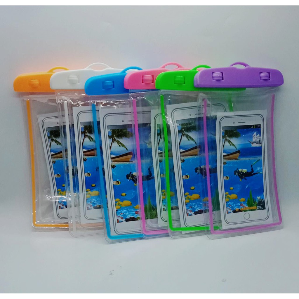 Case Waterproof Glow In The Dark/ Casing Anti Air Untuk Berenang