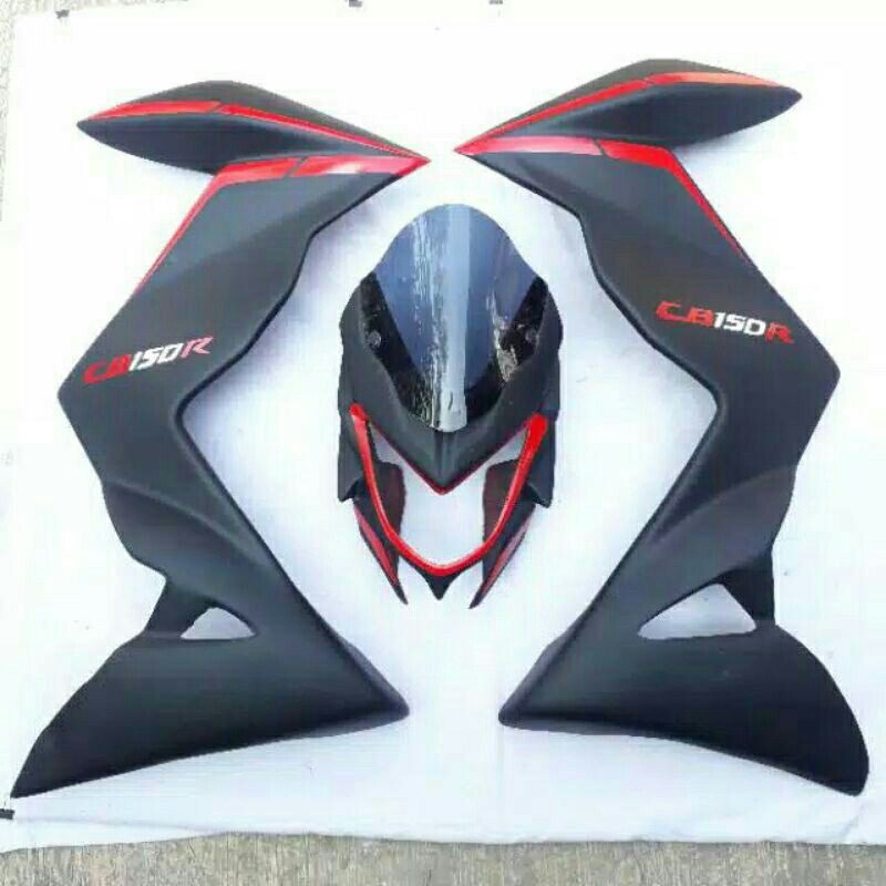 Topeng new CB150R StreetFire dan fairing new CB 150r StreetFire, half fairing new CB150r streetfire,