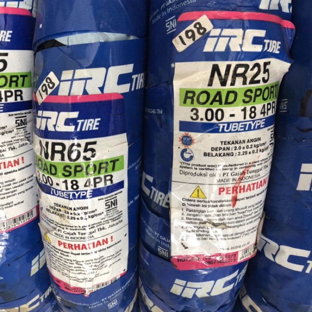 BAN LUAR MOTOR IRC 3.00-18 (NR 65)