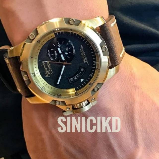 Jam tangan Alexandre Christie AC 6481 Automatic BRONZIUM  LIMITED EDITION