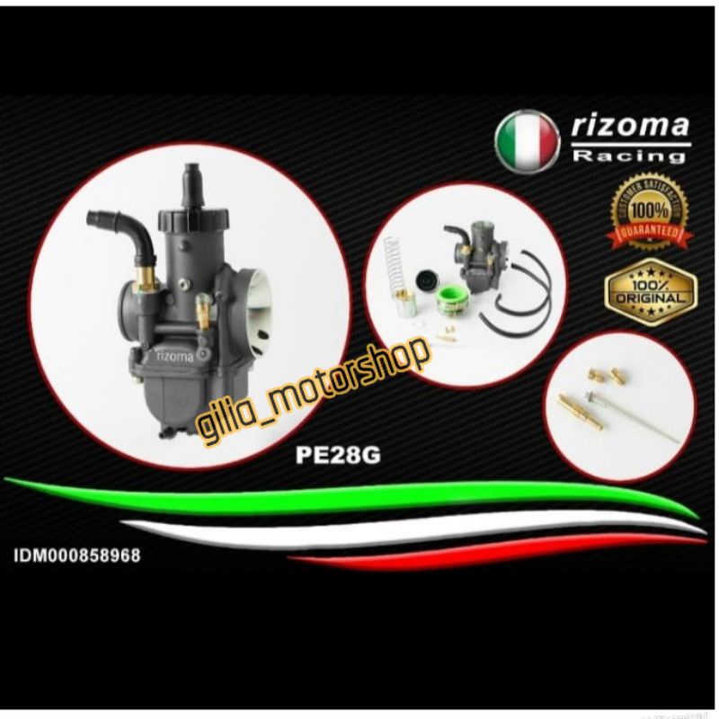 Karburator Carbu PE 28 Rizoma ORI Karbu PE  28 body black Rizoma Ori