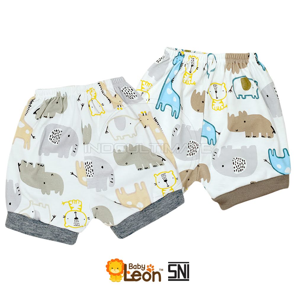 Celana Pendek Bayi Celana Diaper Newborn 1Pcs (0-3 Bulan) ZOO SERIES BABY LEON DS-117 Celana Diaper Bayi Baru Lahir Celana Anak Bayi Celana Pop Bayi Celana Bayi Harian Celana Motif Bayi