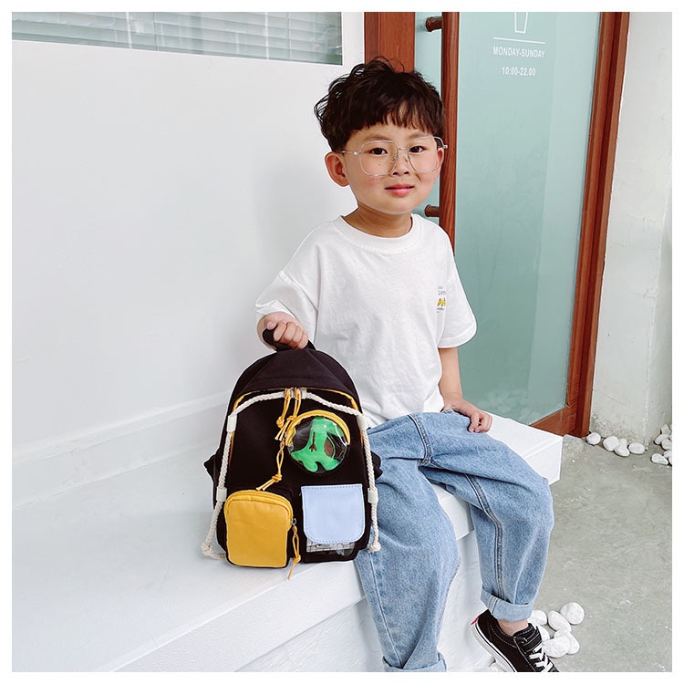 TweedyToys - 3 Pockets Ransel Bag / Tas Ransel Sekolah Anak Import