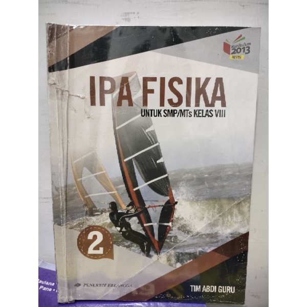 Buku IPA Fisika Erlangga Kelas 8 SMP 2 bekas