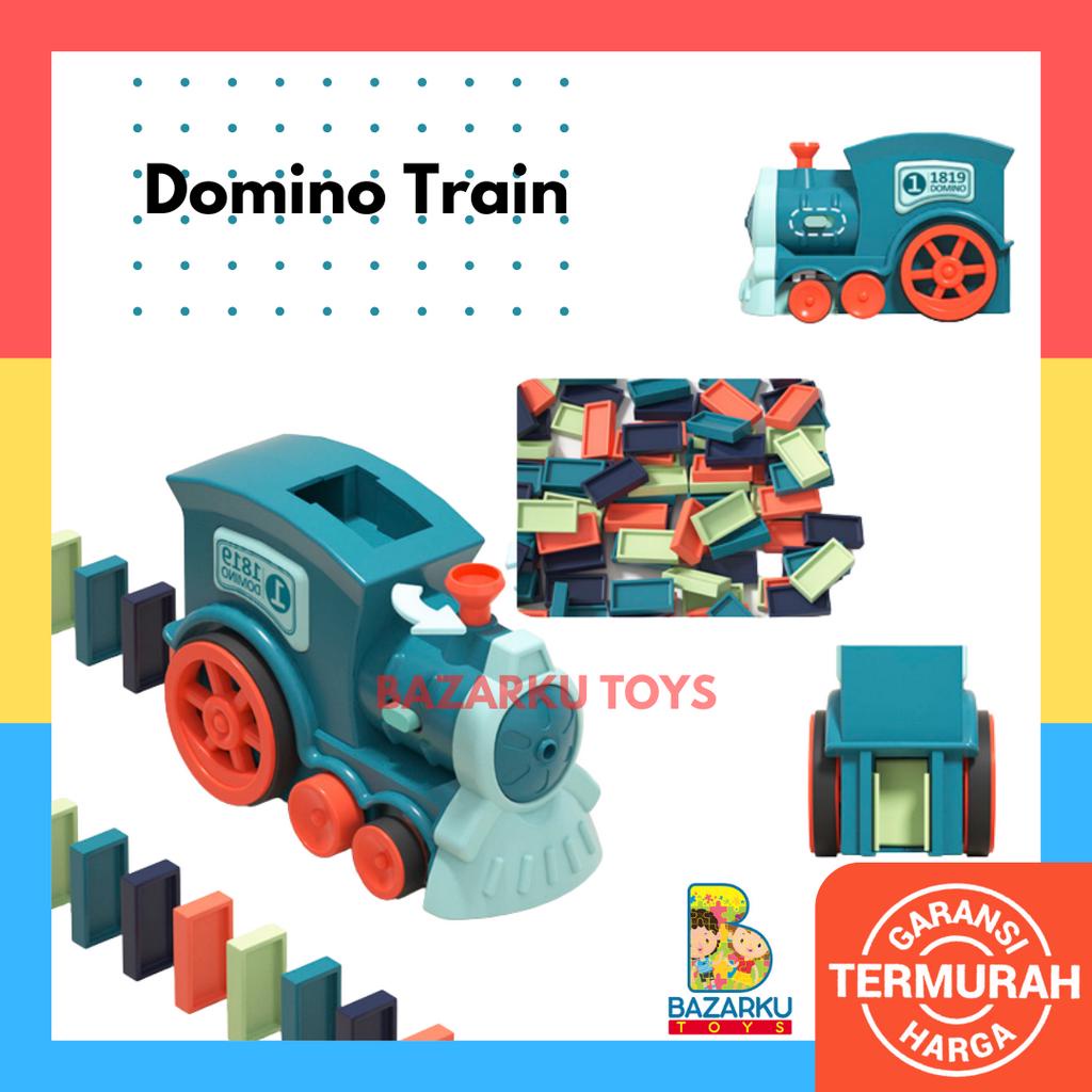 Mainan Kereta Domino Train Domino Mainan Montessori Anak Mainan Sensory Toys Mainan Kereta Api Anak