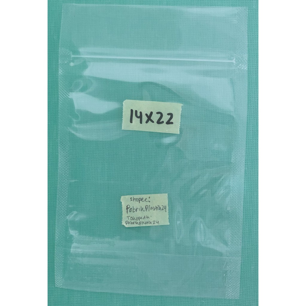 STANDING POUCH DOUBLE SEAL 14x22 50lembar