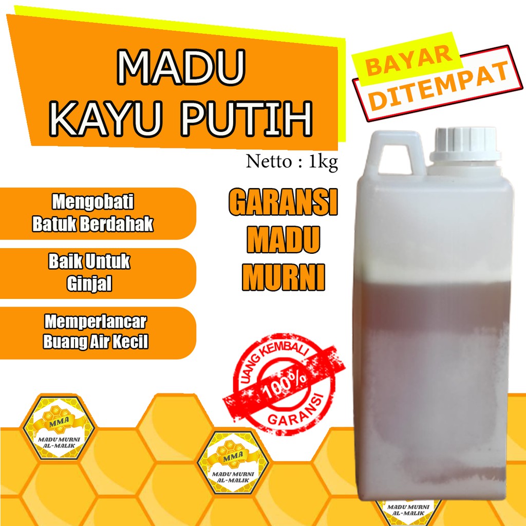 

MADU ASLI MURNI NEKTAR BUNGA KAYU PUTIH 1000gr - MADU BATUK BERDAHAK - MADU MURNI ALMALIK