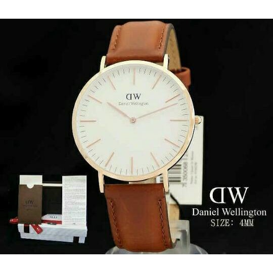 TERLARIS II jam tangan dw kulit pria or wanita   jtr 563 coklat