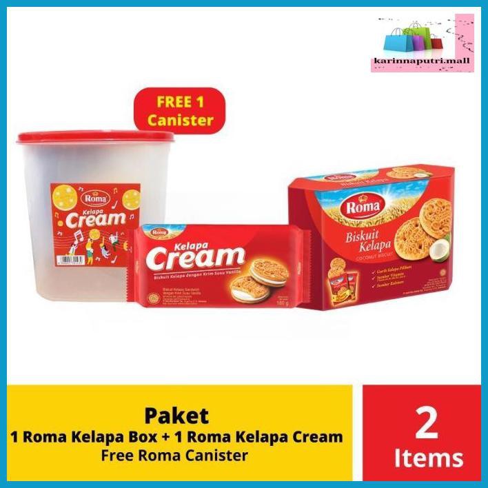 

E5Ewsfg- Paket Roma Kelapa Box Dan Roma Kelapa Cream Free Canister 78Itjyhf-