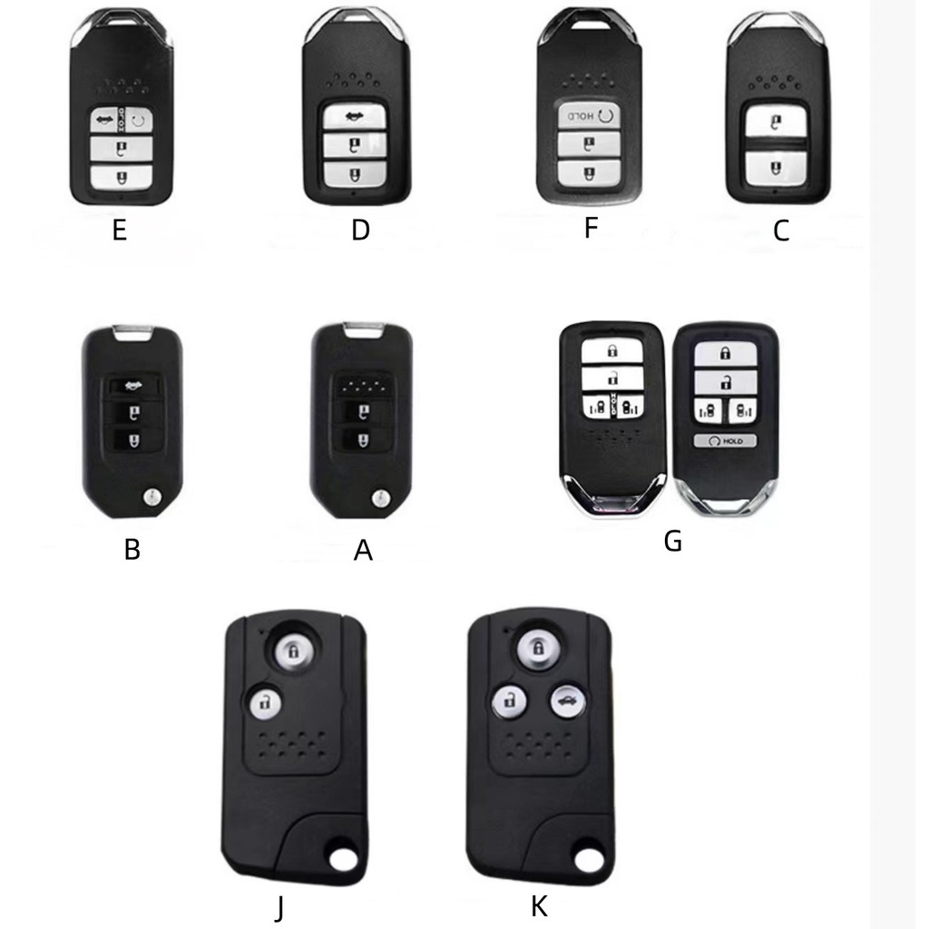 Casing Kunci Remote Mobil Keyless Bahan Kulit Untuk Honda Jazz / HRV / CRV / BRV 2014-2021