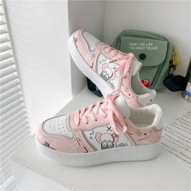 sepatu sneaker anak motif print kartun