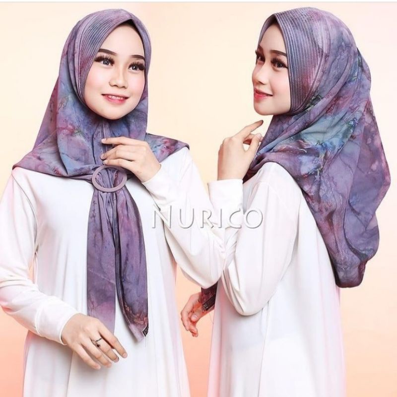 HIJAB INSTAN PET PAD PED HOODIE HODI HUDI HODIE PLISKET PRISKET MOTIF BUNGA KECIL CERUTY BY AL BILAL