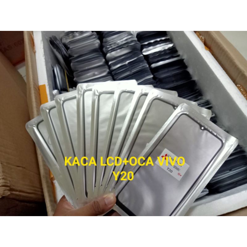 kaca lcd kaca depan + OCA Vivo y20