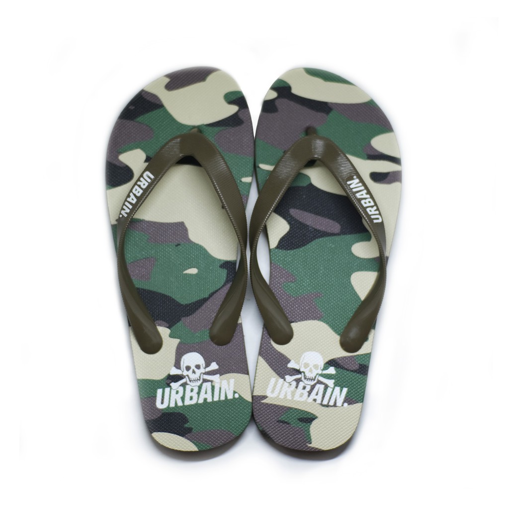 

Urbain Flip Flop | Urbain Skull | Camo Green Premium