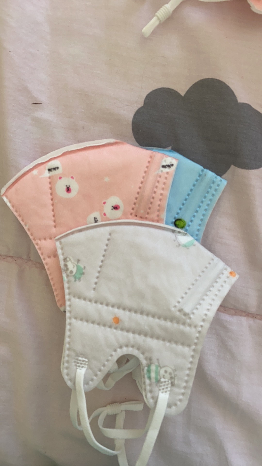 Masker Anak Kain Premium Isi 3 Pcs / Masker Duckbill Anak / Masker Kain Anak