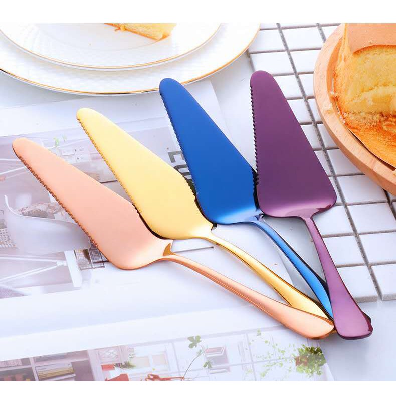 Spatula Segitiga Cake Shovel Cake Server Pizza Stainless Steel