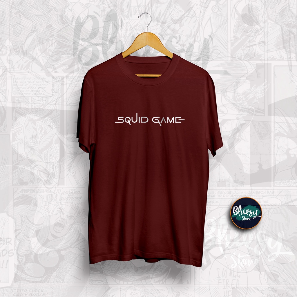 Kaos SQUID GAME LOGO HURUF DRAKOR DEATH GAME SQUIDGAME KOREA SERIES FILM / BAJU DRAKOR SQUID GAME SQUIDGAME