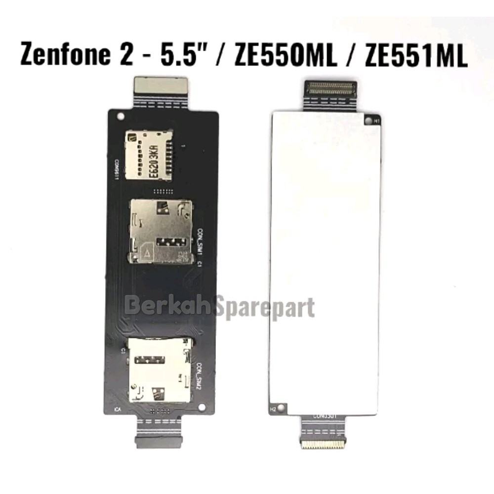 Original Flexible Connector SIM Card & MMC SD Card Asus Zenfone 2 5.5 inch - ZE550ML - z008d - ZE551